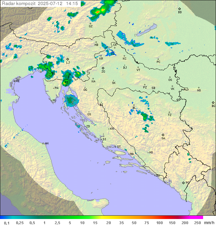 Padavine Hrvaška