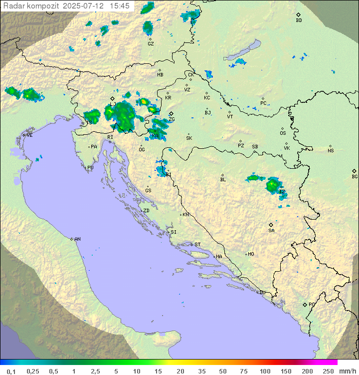 Padavine Hrvaška
