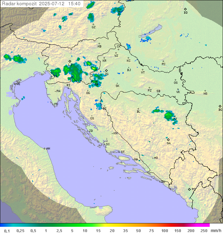 Padavine Hrvaška