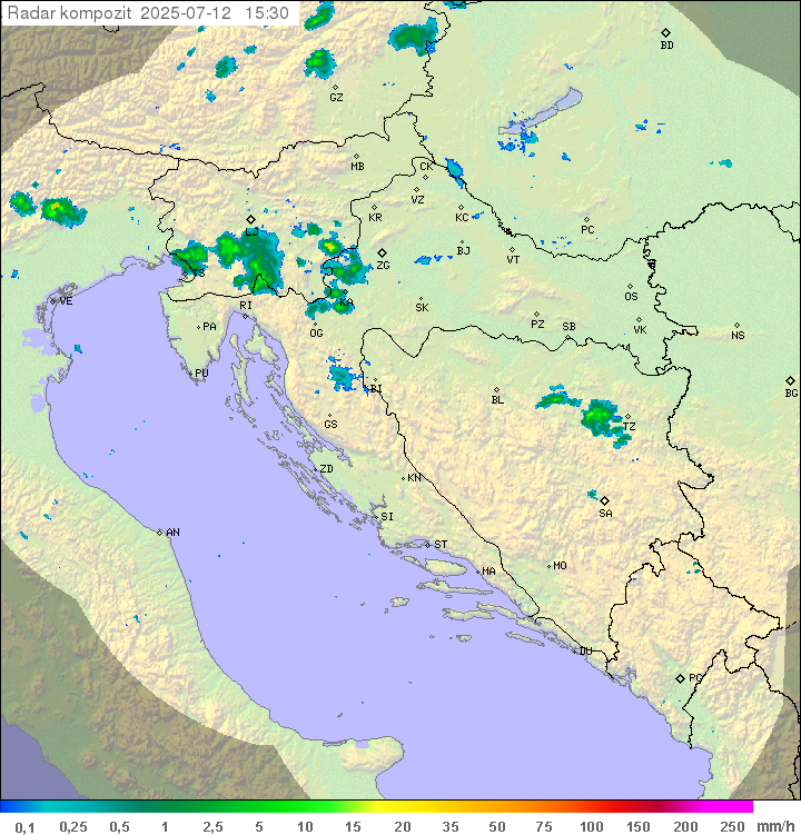 Padavine Hrvaška