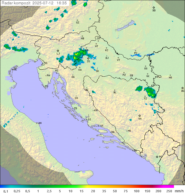 Padavine Hrvaška