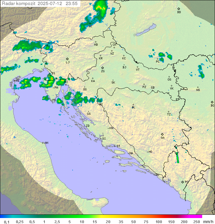 Padavine Hrvaška