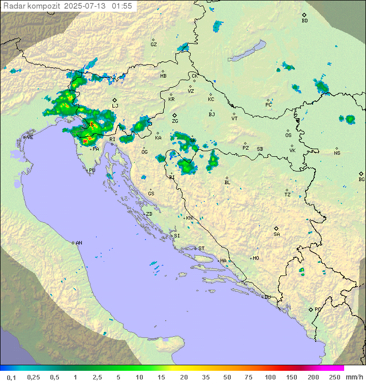 Padavine Hrvaška