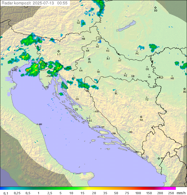 Padavine Hrvaška