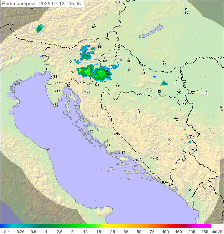 Padavine Hrvaška