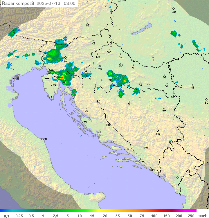 Padavine Hrvaška
