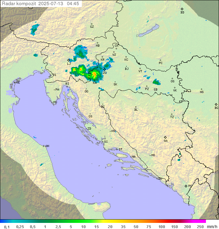 Padavine Hrvaška