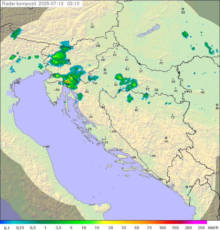 Padavine Hrvaška