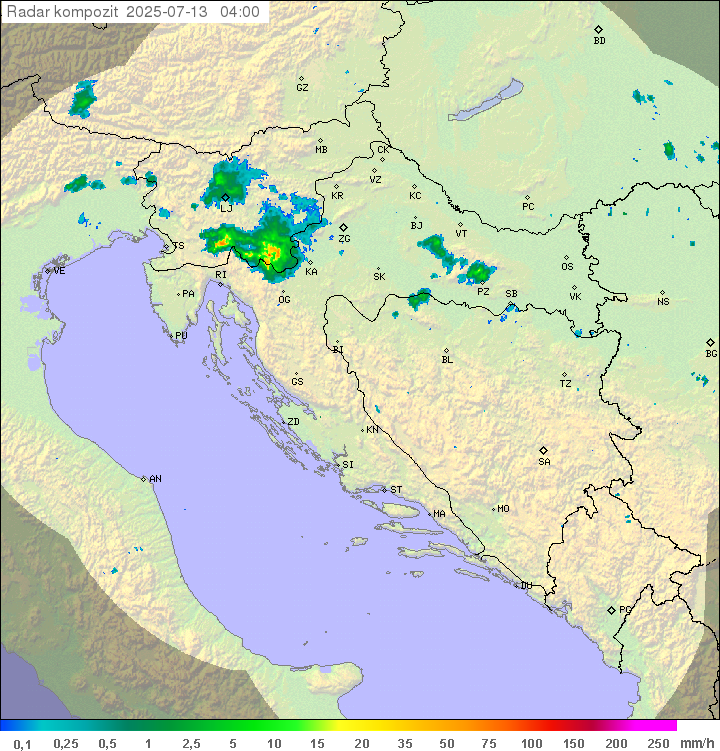 Padavine Hrvaška