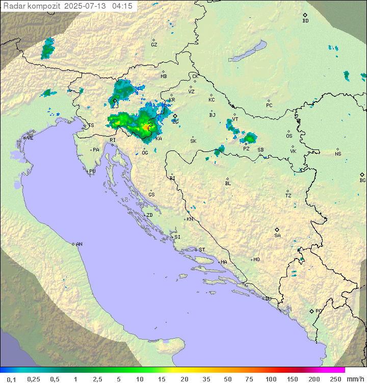 Padavine Hrvaška
