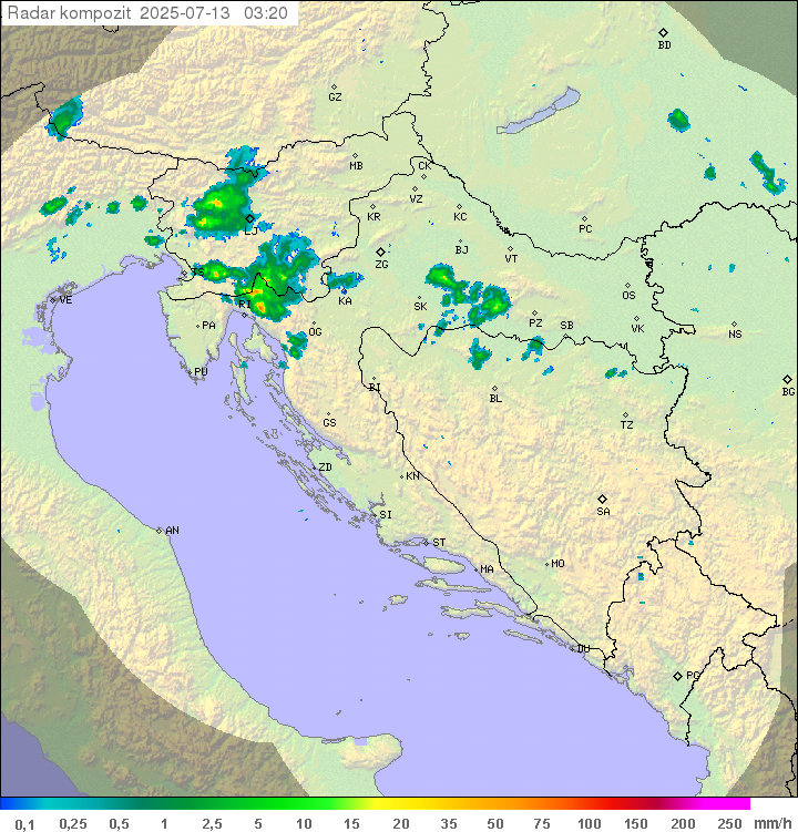 Padavine Hrvaška