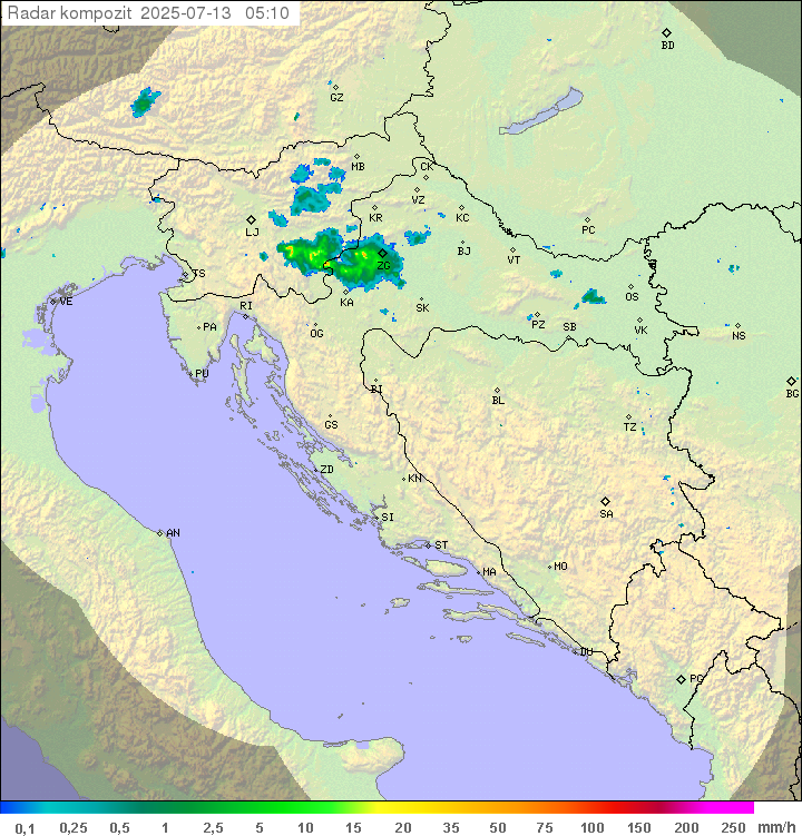 Padavine Hrvaška