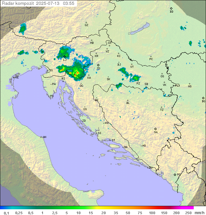 Padavine Hrvaška