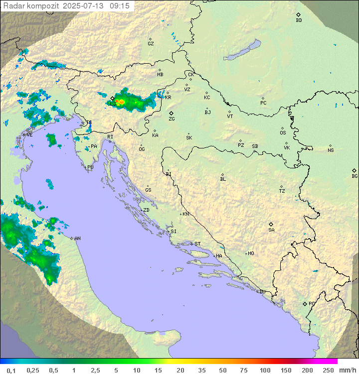 Padavine Hrvaška