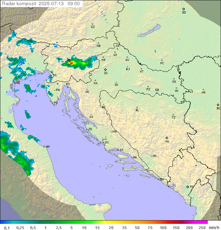Padavine Hrvaška