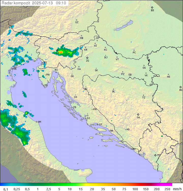 Padavine Hrvaška