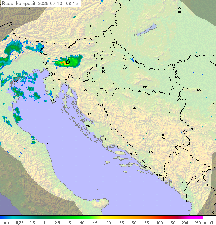 Padavine Hrvaška