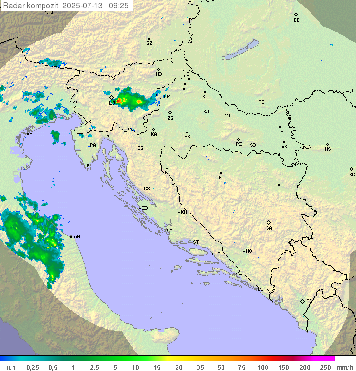 Padavine Hrvaška