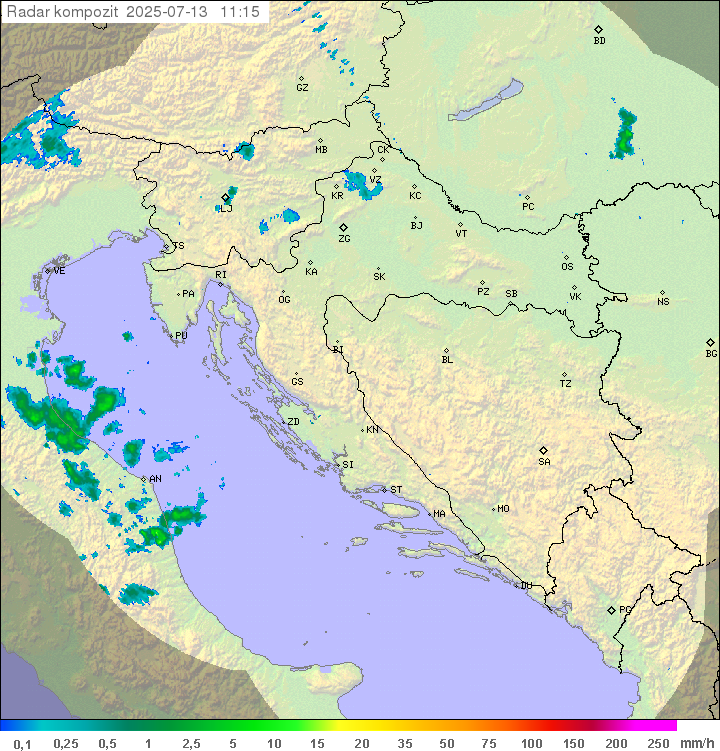 Padavine Hrvaška