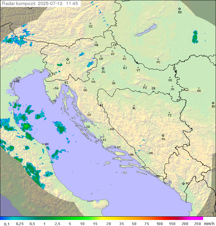 Padavine Hrvaška