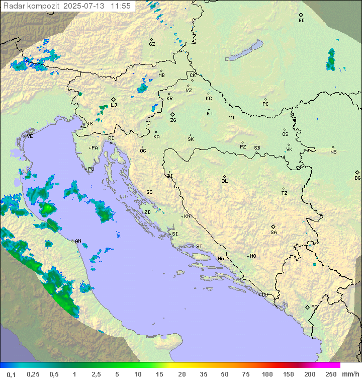 Padavine Hrvaška