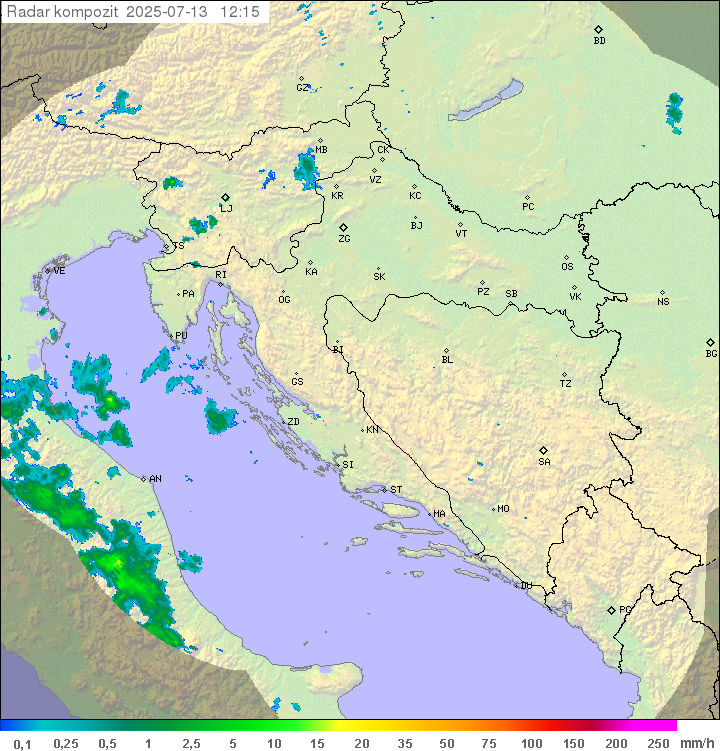 Padavine Hrvaška