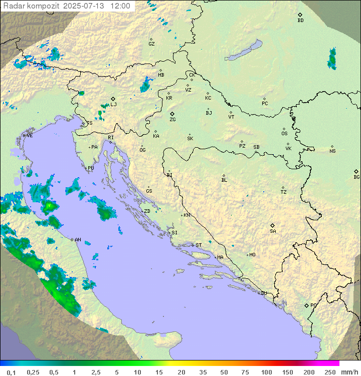 Padavine Hrvaška