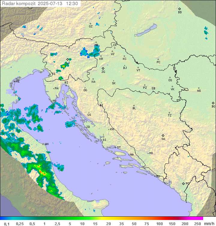 Padavine Hrvaška