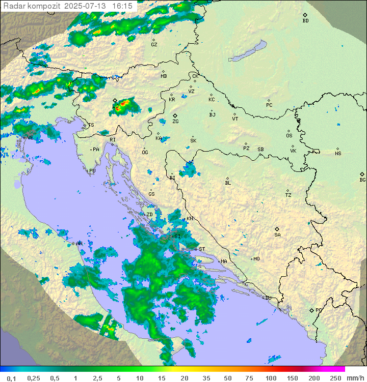 Padavine Hrvaška