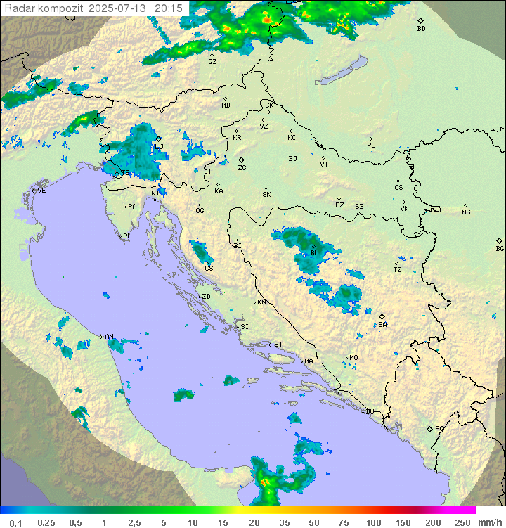 Padavine Hrvaška