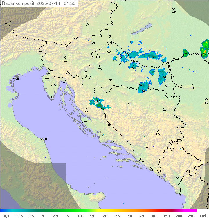 Padavine Hrvaška