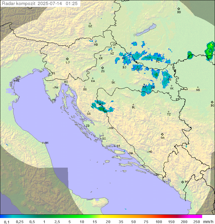 Padavine Hrvaška
