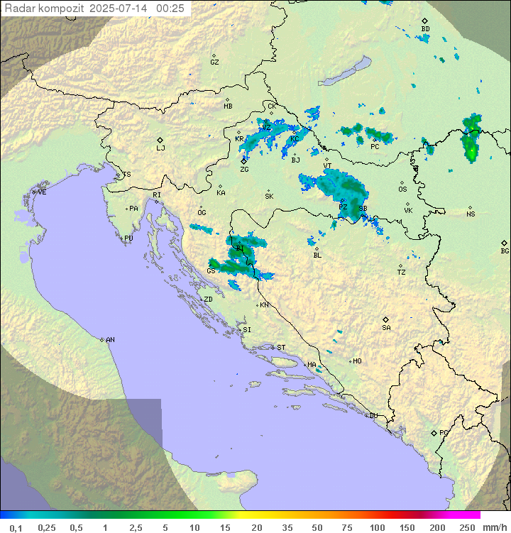 Padavine Hrvaška