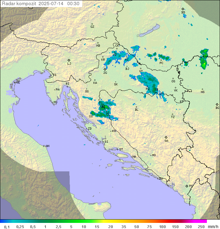 Padavine Hrvaška