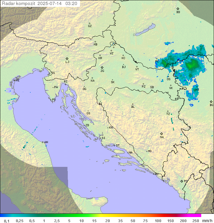 Padavine Hrvaška