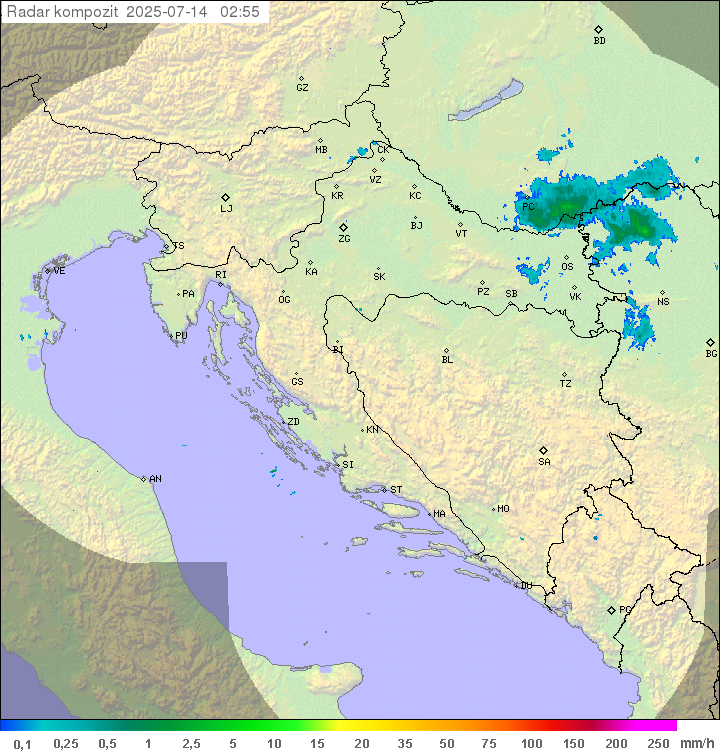 Padavine Hrvaška
