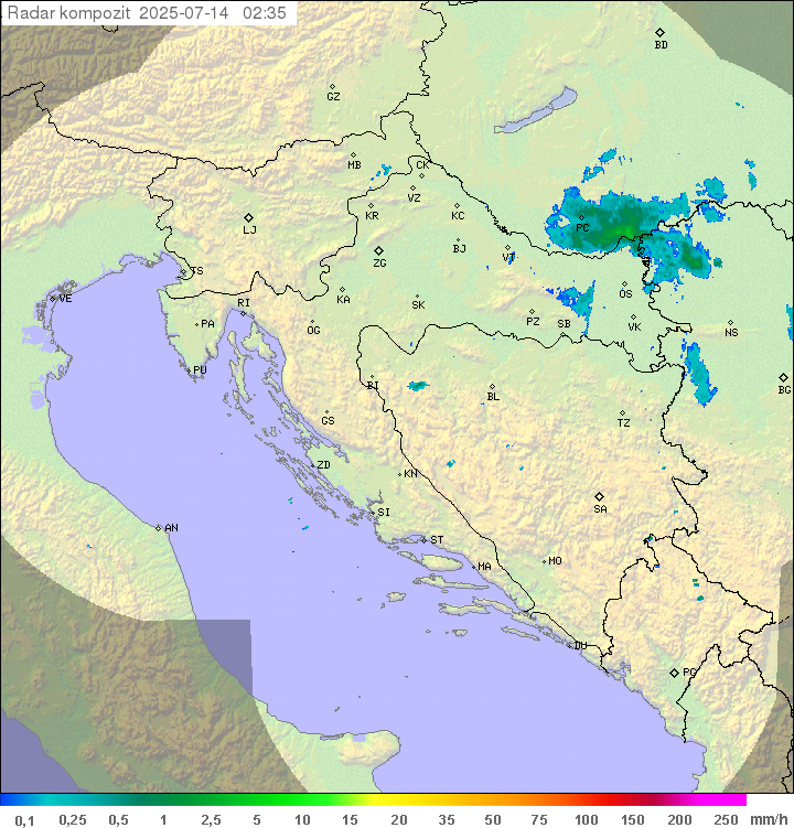 Padavine Hrvaška
