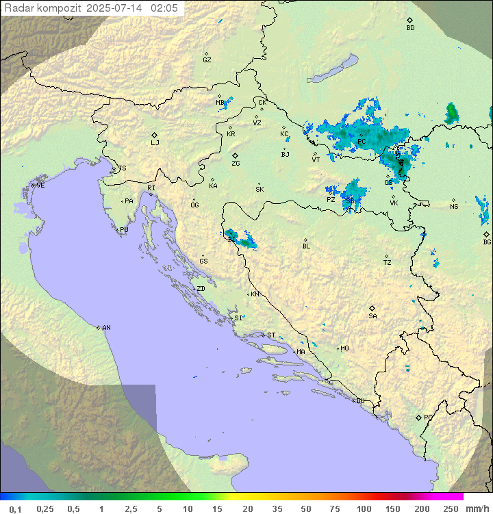 Padavine Hrvaška