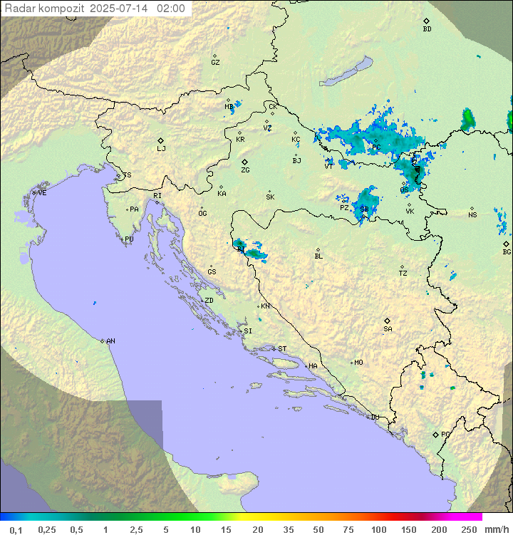 Padavine Hrvaška