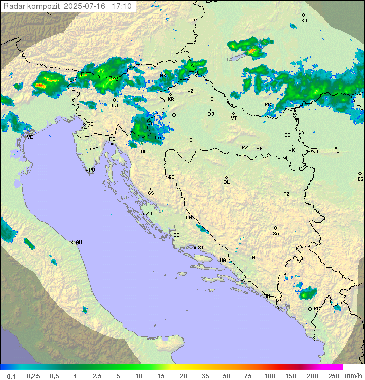 Padavine Hrvaška
