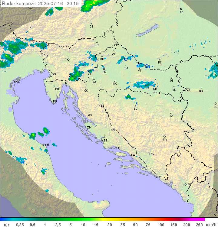 Padavine Hrvaška