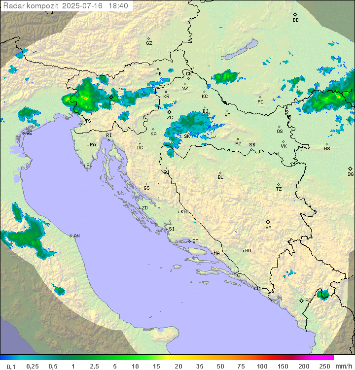 Padavine Hrvaška