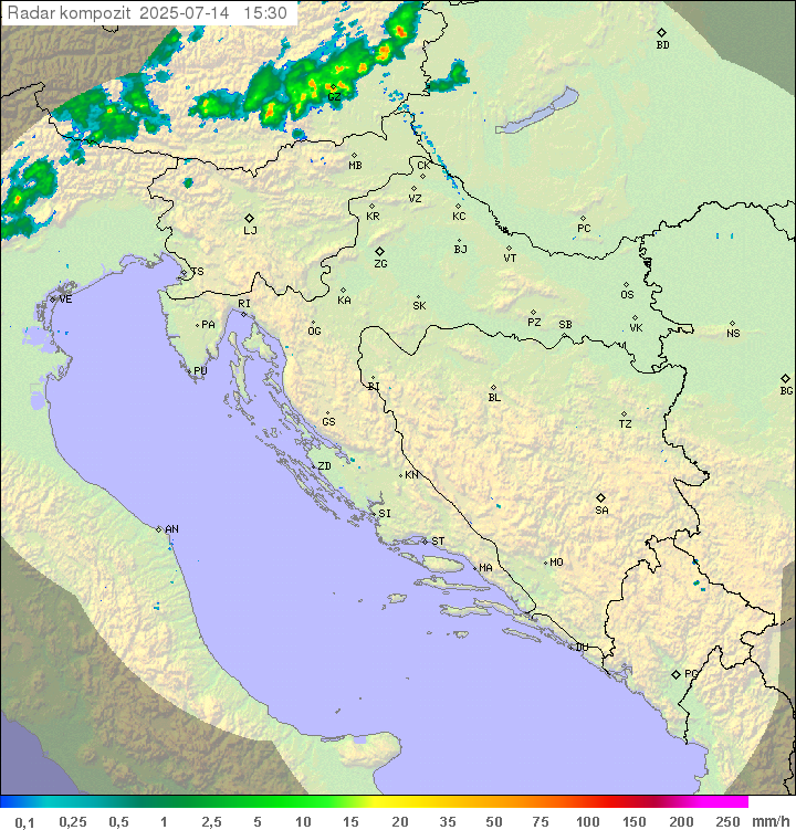 Padavine Hrvaška