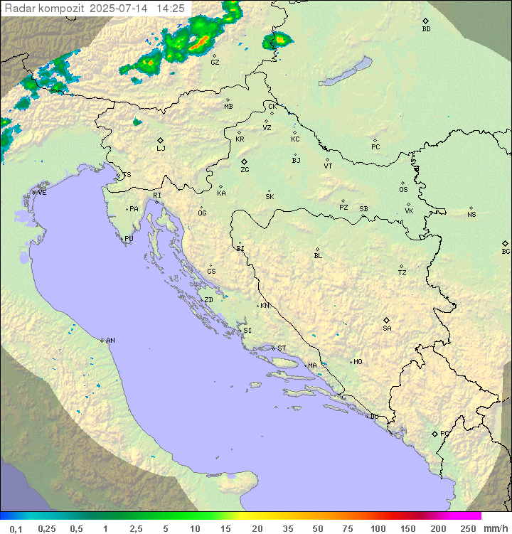 Padavine Hrvaška
