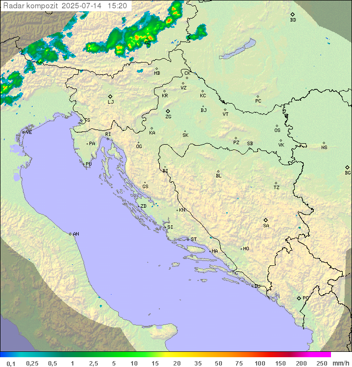 Padavine Hrvaška