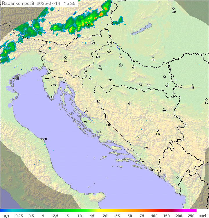 Padavine Hrvaška
