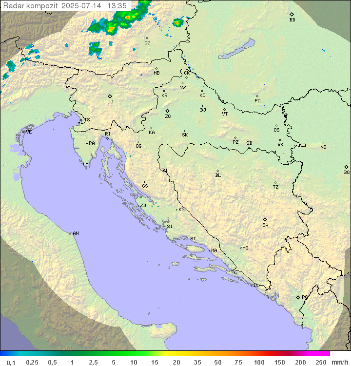 Padavine Hrvaška