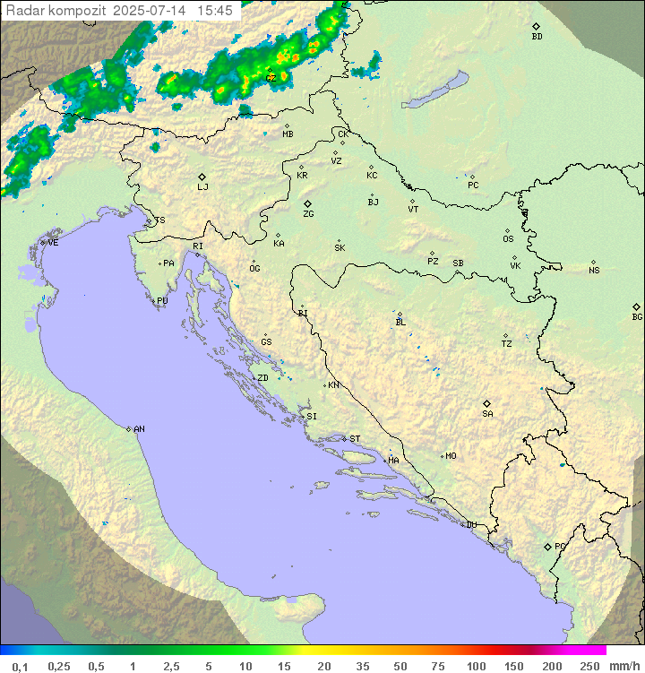 Padavine Hrvaška
