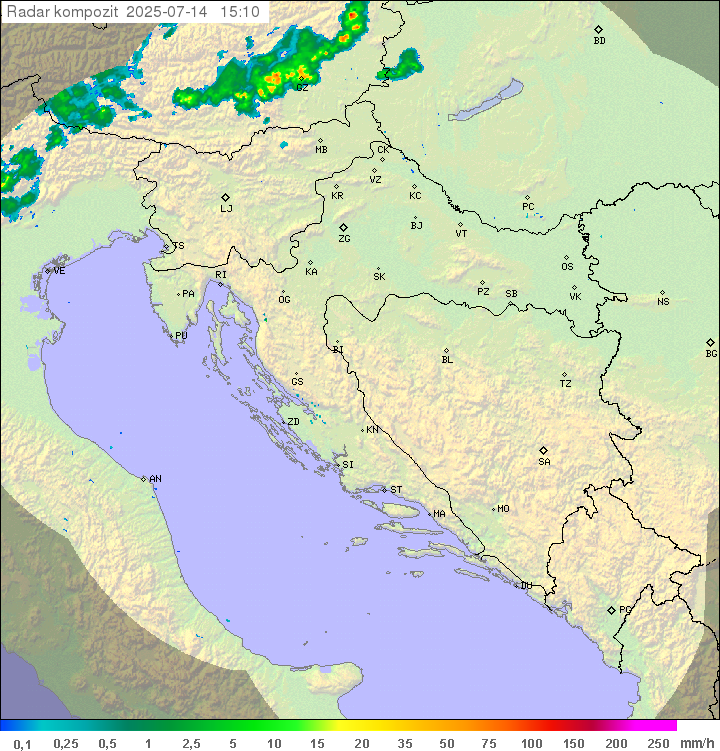 Padavine Hrvaška