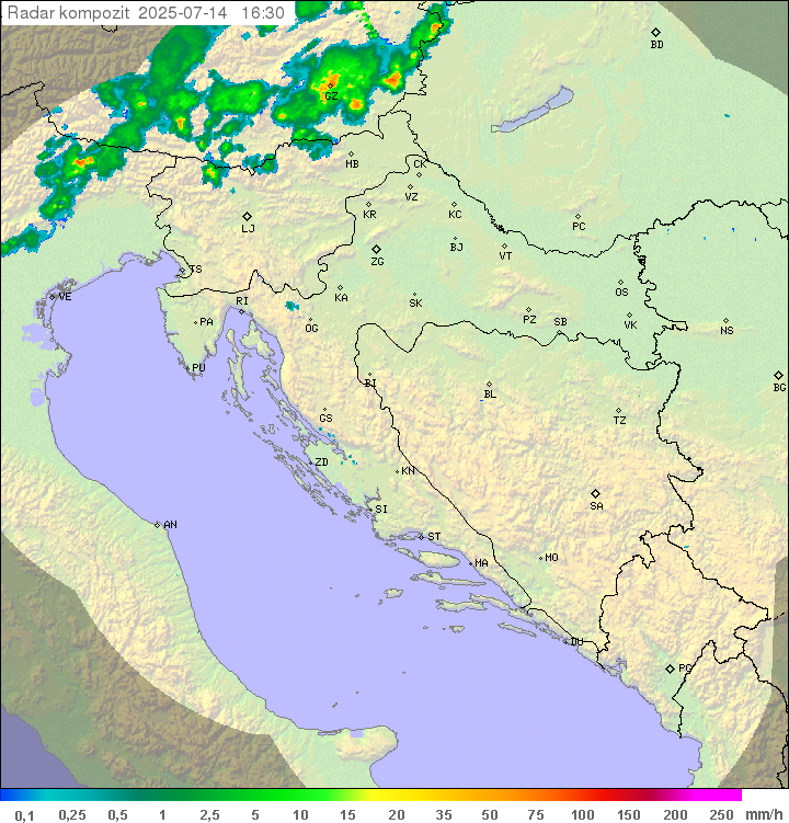 Padavine Hrvaška